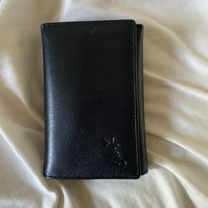 Black leather wallet